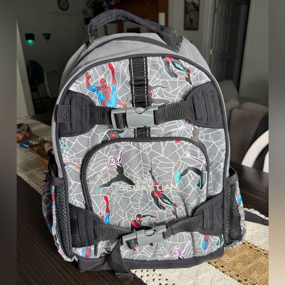 Pottery Barn Kids Sebastian Spidey & Friends Back Pack Lunch Box Set - Picture 2 of 11